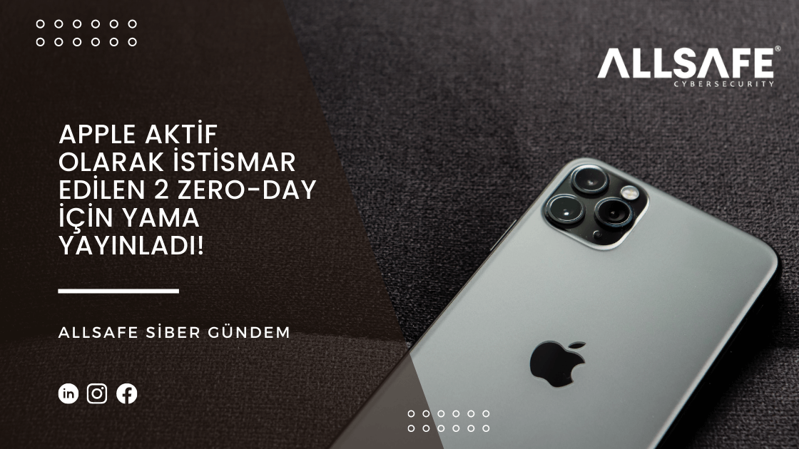 Apple Zero Day güvenlik yaması yayınladı